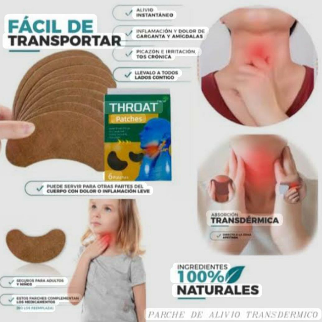 PARCHES ALIVIO INSTANTÁNEO TOS Y DOLOR DE GARGANTA - Imagen 3