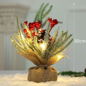 MINI ARBOLITOS NAVIDEÑOS LED