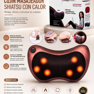 ALMOHADA MASAJEADOR ELÉCTRICO CON INFRARROJO